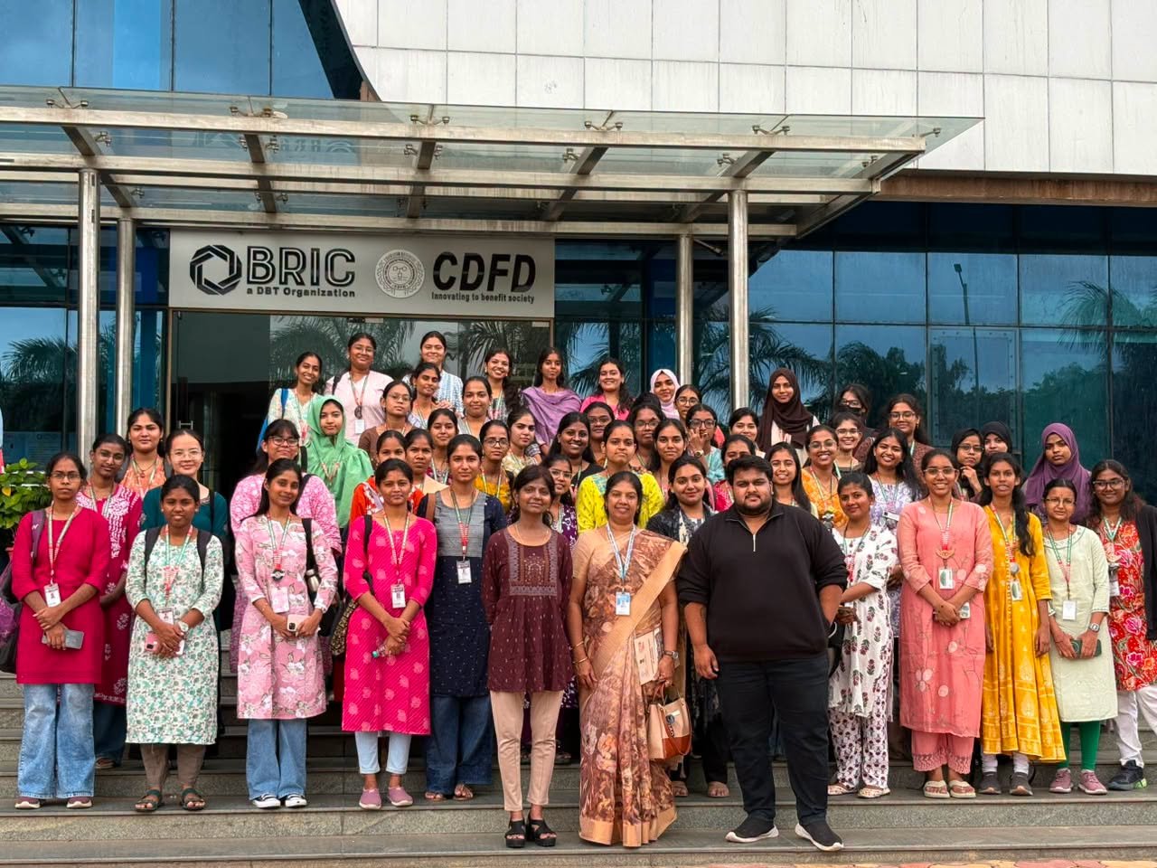 The Department of Zoology organised an Industrial visit for the students of BSc III A & III N to the Centre for DNA Fingerprinting and Diagnostics (CDFD), one of the premier research institutions in Hyderabad.