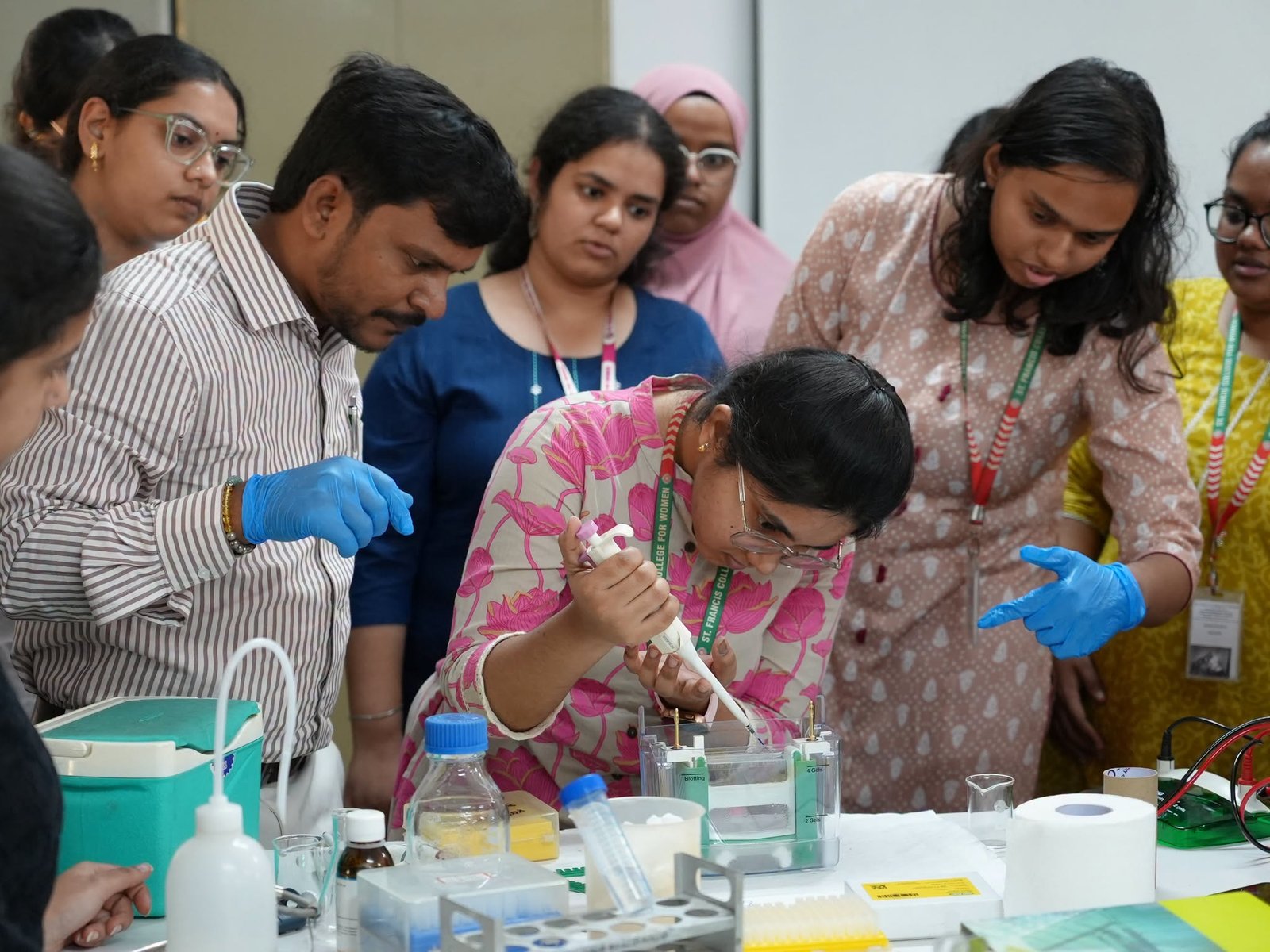 The Department of Microbiology conducted a One-Day Training Workshop on Molecular Biology and Genomics under the DBT Star College Scheme.