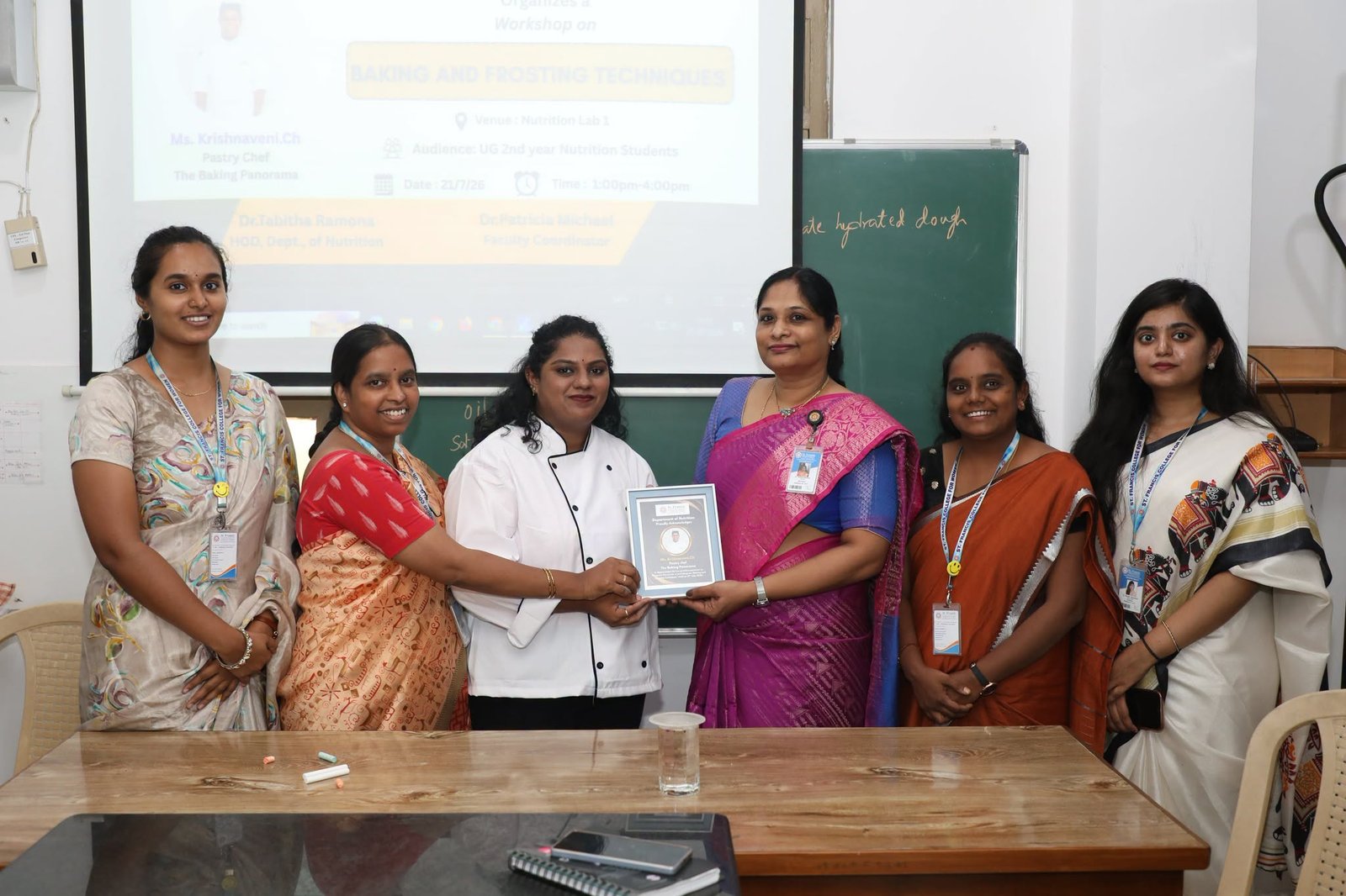 The Department of Nutrition organised a workshop on "Baking and Frosting Techniques"